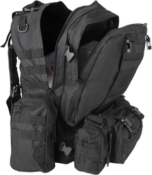 RECON GS2 MOLLE 600D Tactical  R72  3-day Assault Pack with 3 x Detachable Pouches
