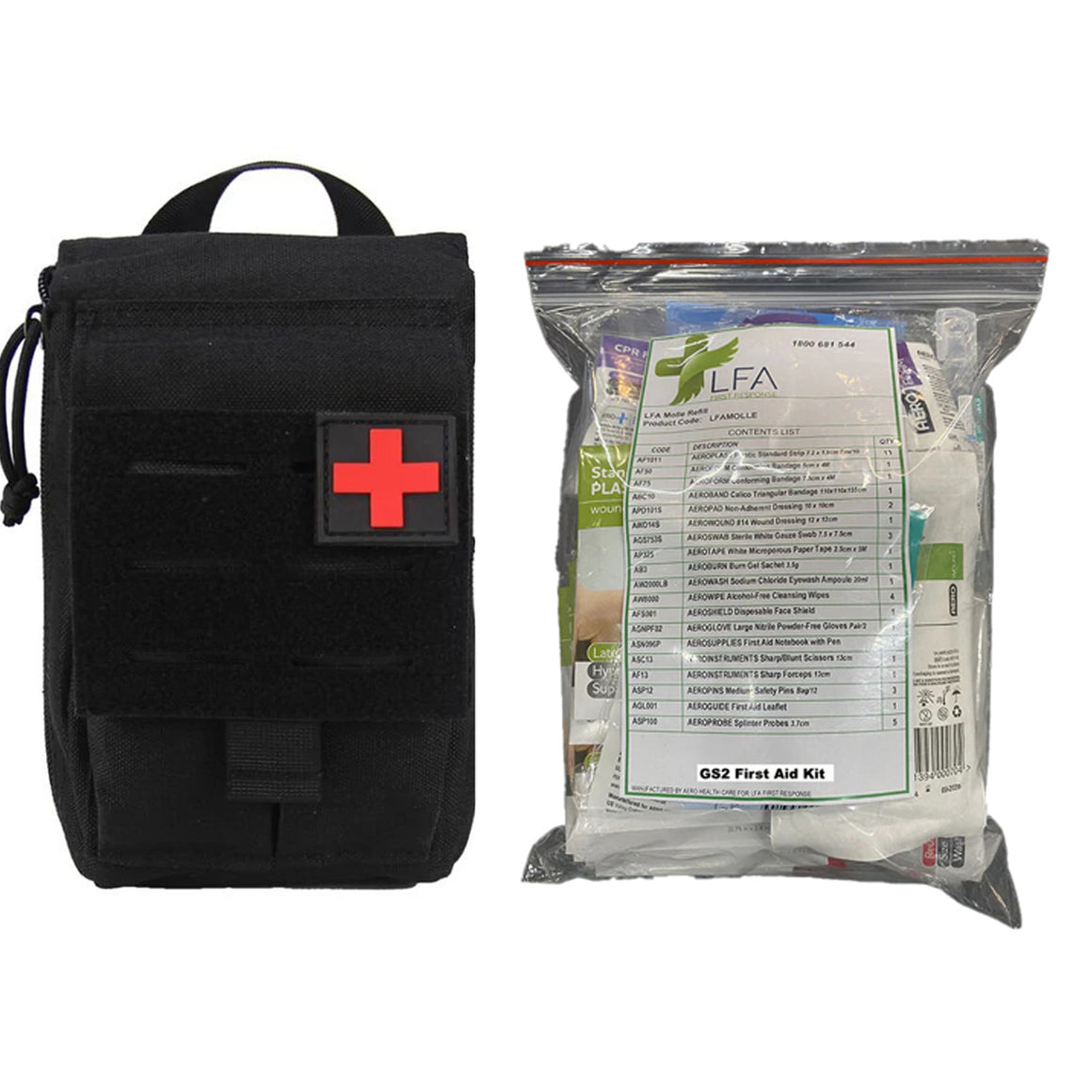 RECON GS2™ Tactical 125-Piece First Aid Kit & MOLLE Pouch – TGA Approved