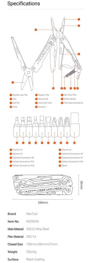 GS2S NEXTOOL NE20151 Multi-Tool