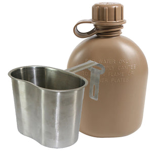 Original Australian Army canteen stainless steel cup folding handle military issued with canteen cup or without