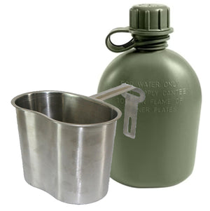 Original Australian Army canteen stainless steel cup folding handle military issued with canteen cup or without