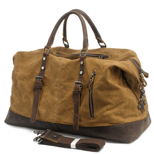 RECON GS2S Weekender waxed canvas/leather Large military style duffle bag