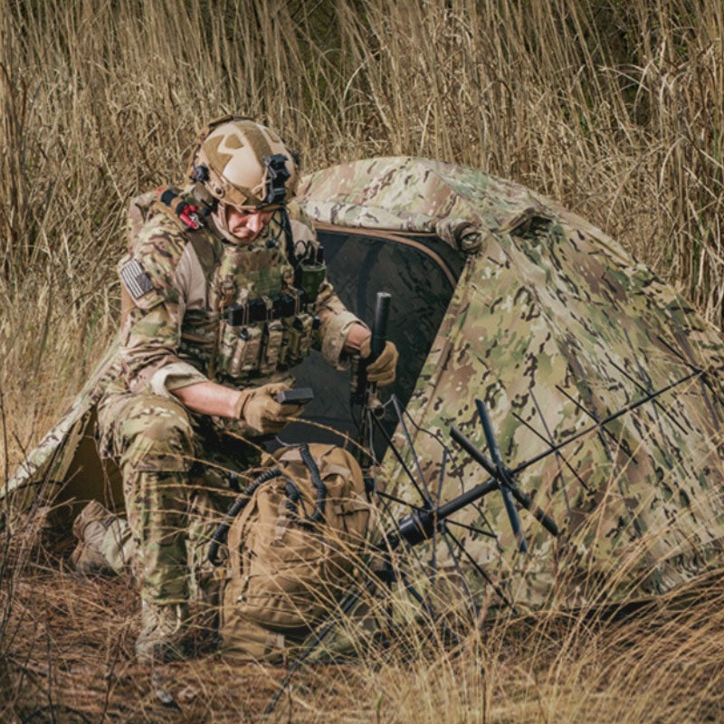 RECON GS2 TRD Multi Cam Tactical Compact Shelter-Waterproof, Breathable with Anti Mosquito Fly