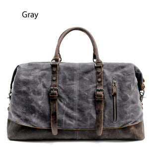 RECON GS2S Weekender waxed canvas/leather Large military style duffle bag