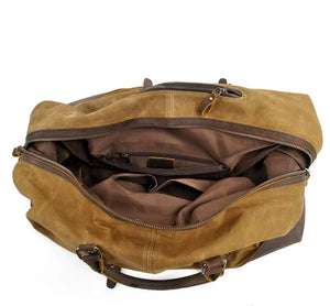 RECON GS2S Weekender waxed canvas/leather Large military style duffle bag