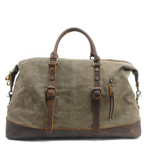 RECON GS2S Weekender waxed canvas/leather Large military style duffle bag