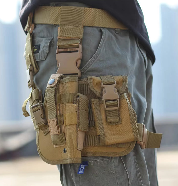 RECON GS2 Drop Leg Thigh Holster and utility pouch set