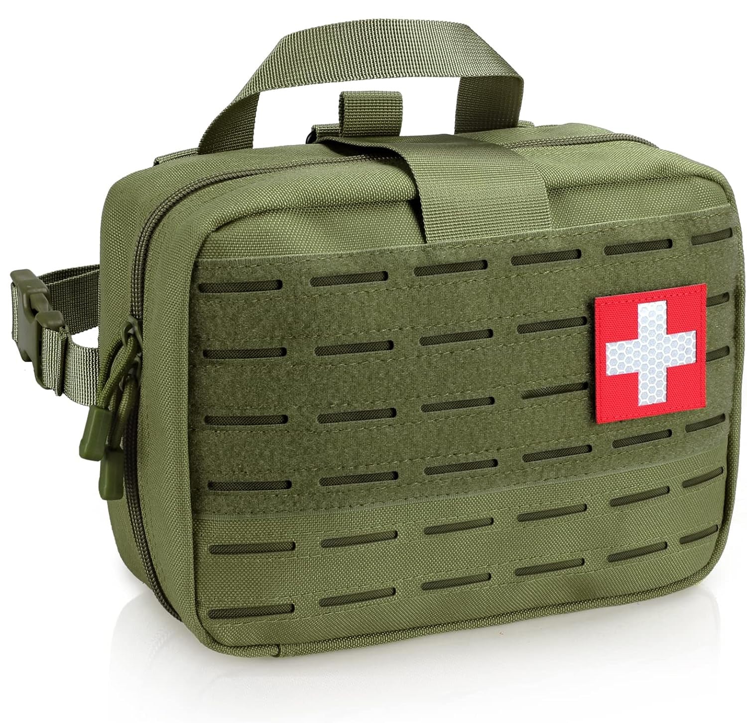 RECON GS2 Large First Aid Laser Cut (IFAK) MOLLE Pouch with Quick-Pull Tab