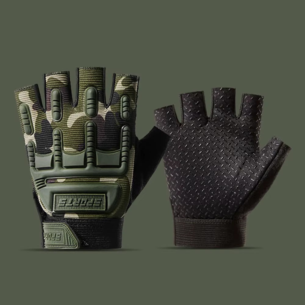 RECON GS2 Kids Tactical Fingerless Non slip Army Gloves "Wolverine"