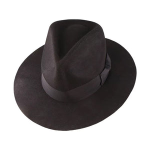 Pure Milano Wool Luxury unisex Fedora Hat
