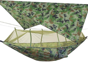 RECON GS2  210T Parachute Nylon Hammock Kit Complete With Mosquito Net & Rain Fly