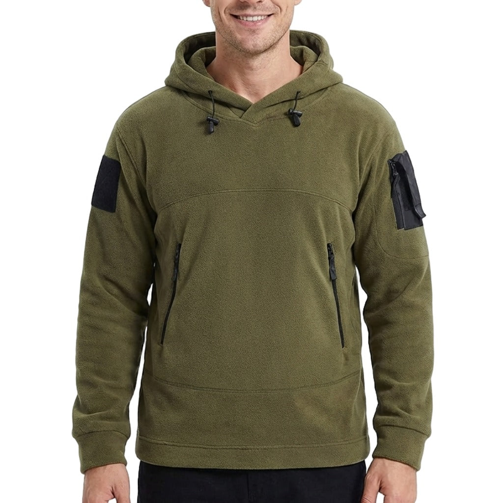 RECON GS2U ECWU Tactical Fleece Hoodie – Military Style Pullover Anorak with Arm Pocket & ID Panels (S–3XL)