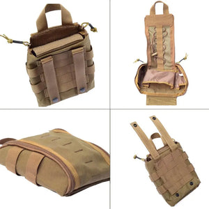 RECON GS2 Tactical MOLLE IFAK (Individual First Aid Kit) Speed Pouch  Now includes 1 x FREE pair of emergency scissors