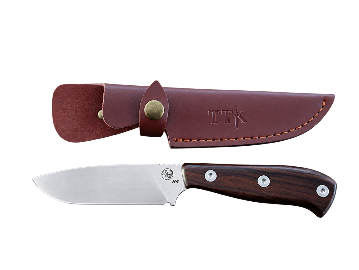 4″ Fixed Blade Hunting Knife – TTKH4W-L Timber Handle