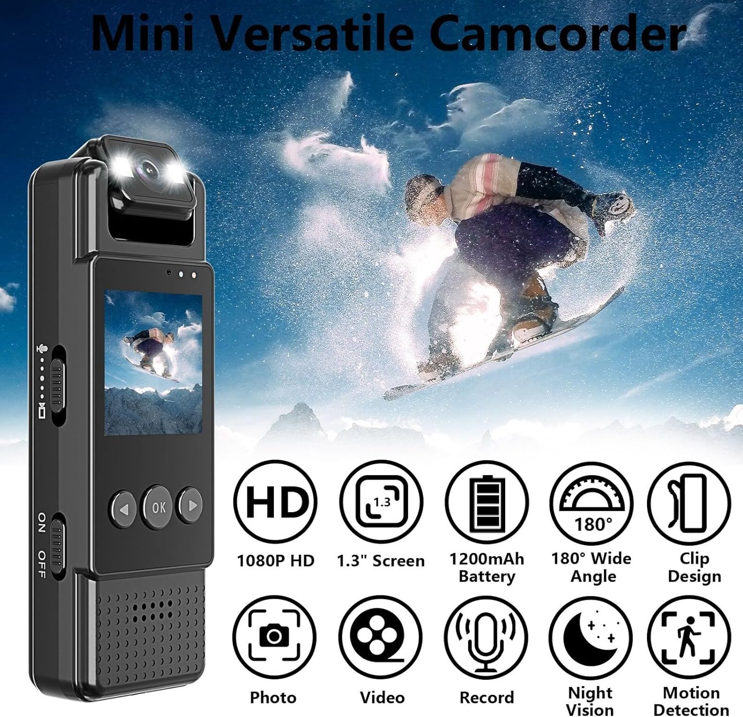 RECON GS2 L12 Genuine HD Mini Camera with Night Vision + GhostScan 2.0 spy camera signal Scanner Detector Bundle Deal