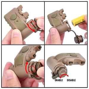 RECON GS2 GEN II Tactical Light/IR Strobe/IFF Military Helmet Mount Flashlight