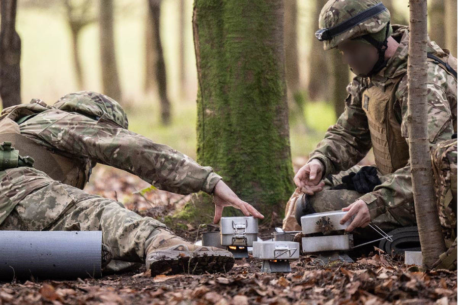 British Army mess tins stainless steel -  kit bag Perth