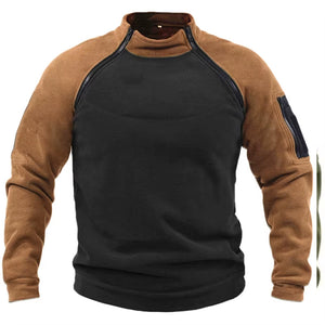 RECON GS2 Polar Fleece Tactical Windproof Thermal Pullover With Heat-Regulating Zipper
