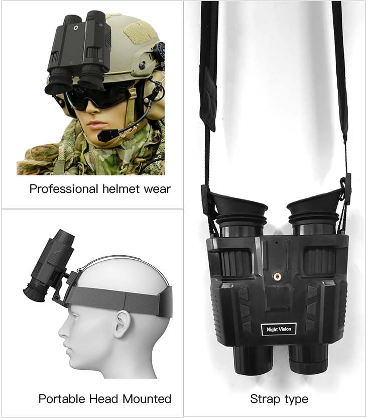 RECON GS2 Military Goggles Type Night Vision Binoculars HD Helmet Mountable Digital Infrared Night Vision