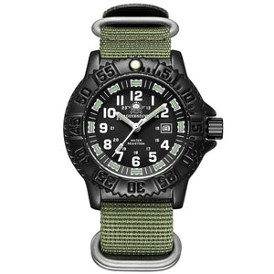 RECON GS2U Tactical Rotatable Bezel Watch with NATO Band
