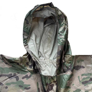 Recon Heavy Duty  Waterproof Multi-Cam 3-1 Poncho with pouch