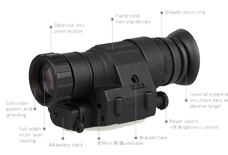 RECON GS2U PSVM142.0 Rifle & Head Mountable Infra Red Night Vision Scope & monocular