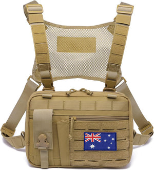 RECON Tactical AllSorts MOLLE Admin Pouch with added Chest harness feature