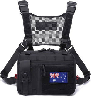 RECON Tactical AllSorts MOLLE Admin Pouch with added Chest harness feature