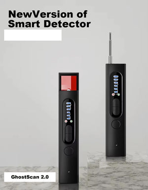 RECON GS2 L12 Genuine HD Mini Camera with Night Vision + GhostScan 2.0 spy camera signal Scanner Detector Bundle Deal