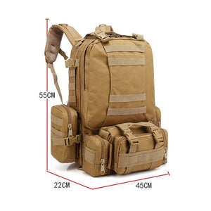 Recon 60L MOLLE Tactical R72 Hour 3 Day Modular Back Pack