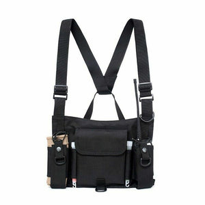 RECON GS2S VECTOR Dual Universal Radio Chest Admin Harness Black