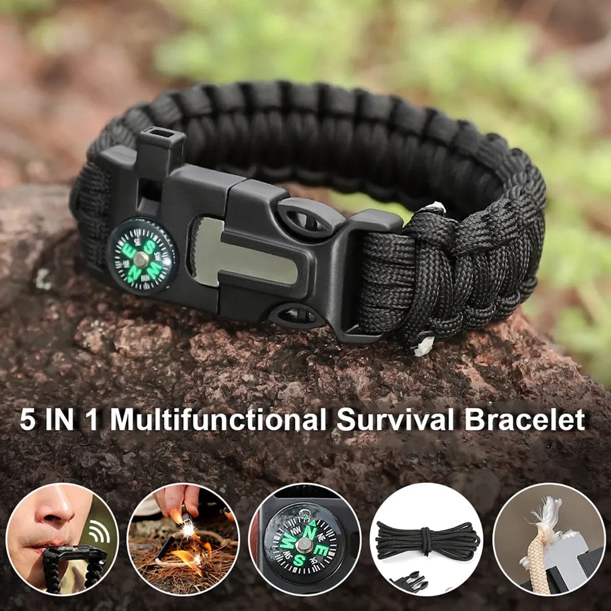 RECON GS2S Para cord ultimate survival Bracelet - Kit Bag Perth