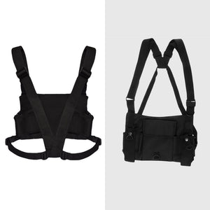 RECON GS2S VECTOR Dual Universal Radio Chest Admin Harness Black