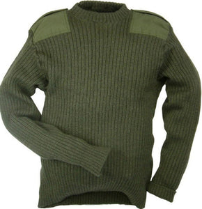 Genuine Surplus British Army Jumper, Olive Green (The Howard)