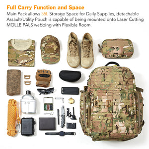 RECON GS2U  FILBE 3 Day 72L Assault Pack