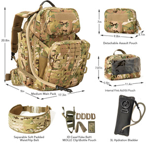 RECON GS2U  FILBE 3 Day 72L Assault Pack