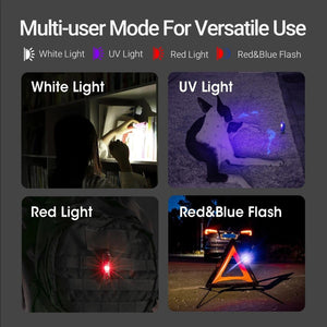 NEXTORCH K40 White/Red/Blue/UV Keychain Flashlight – Rechargeable