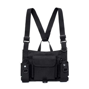 RECON GS2S VECTOR Dual Universal Radio Chest Admin Harness Black