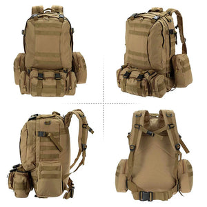 Recon 60L MOLLE Tactical R72 Hour 3 Day Modular Back Pack