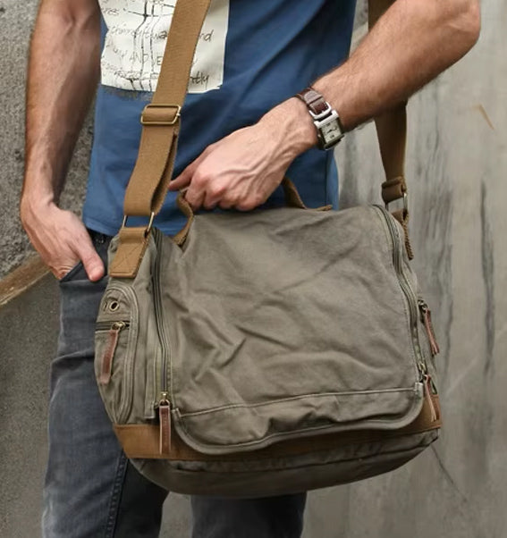 Vintage Canvas Retro  Messenger Bag / Satchel / Shoulder Bag