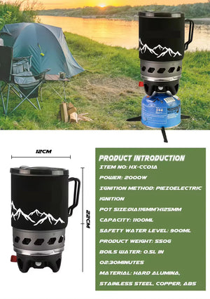 RECON GS2U SC  Fast Jet Boil 1.4L gas stove cooking system
