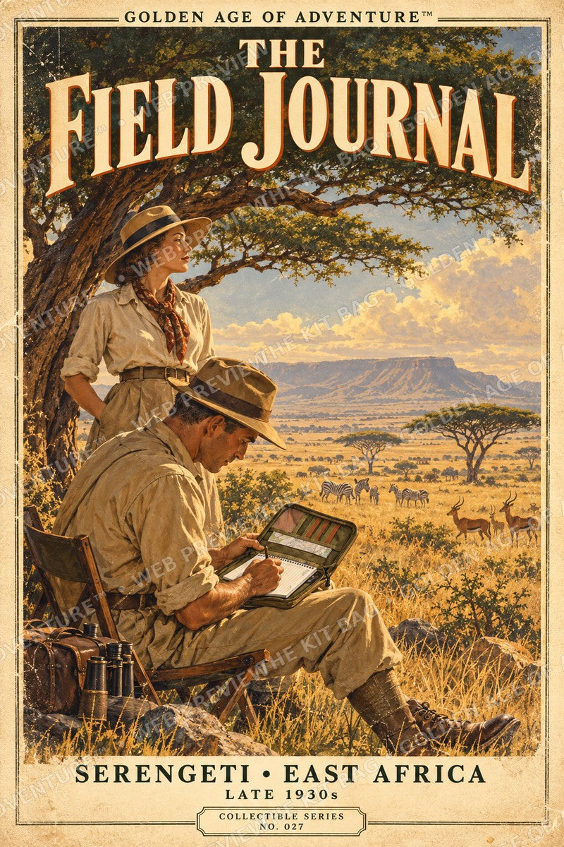 Golden Age of Adventure™ — The Field Journal | Canvas Print No. 027