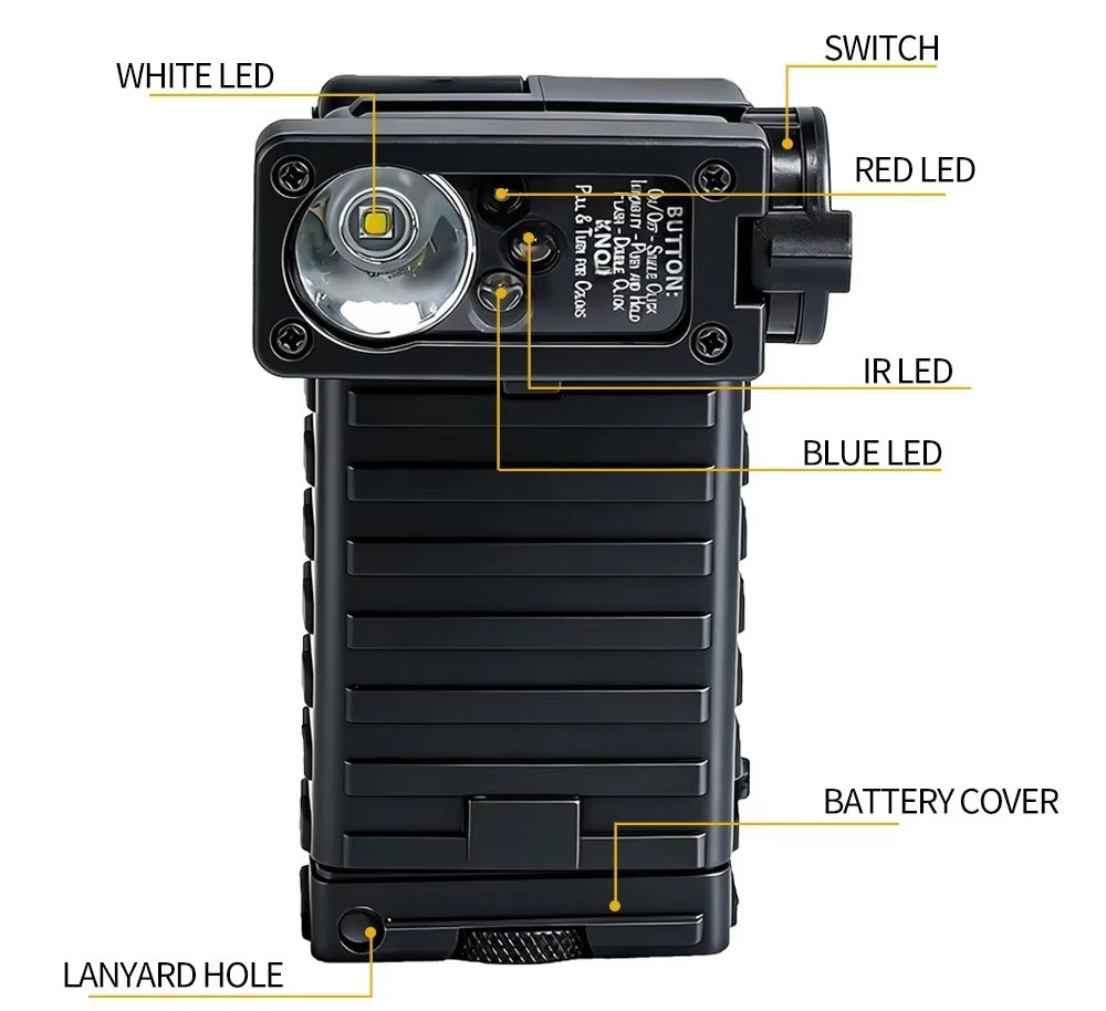 RECON GS2  Streamlight Sidewinder Tactical Angle Head Flashlight - Chest Mounted/Hand Mounted /Helmet Mounted