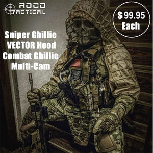 Recon M22 Vector Hood  Base Tactical Sniper Ghillie Top Multi - Cam