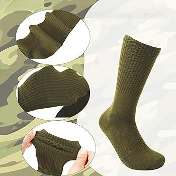 Recon GS2 7 Pairs Military Boot Socks One Size fits all  85% Cotton