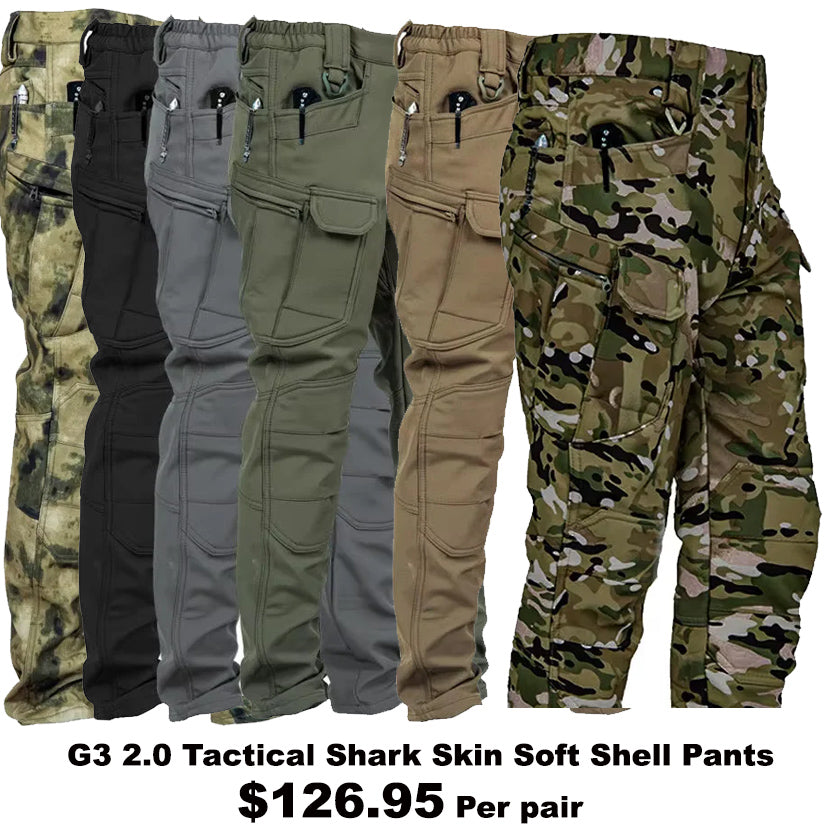 RECON GS2 G3 2.0  Tactical Shark Skin Soft Shell Pants Waterproof, Windproof