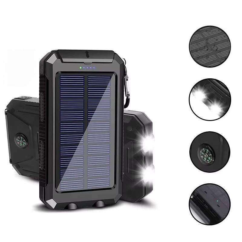 RECON GS2 Solar & USB Powered Portable Power Bank Charger