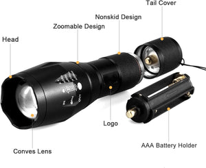 RECON GS2 T6 Range of LED Specialist Flashlights- Green, Blue, White, Blue & Infra Red