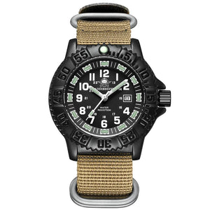 RECON GS2U Tactical Rotatable Bezel Watch with NATO Band