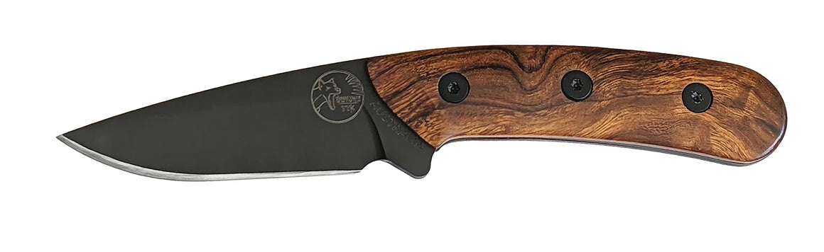 TASSIE TIGER Australian Made Fixed Blade Skinning Knife, Olive Wood
